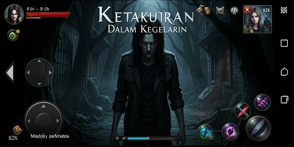 Tampilan menakutkan dari gameplay 8ZK yang mencekam.