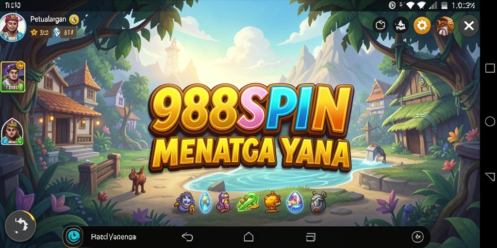 Tampilan gameplay seru di dalam dunia 988SPIN yang penuh petualangan.