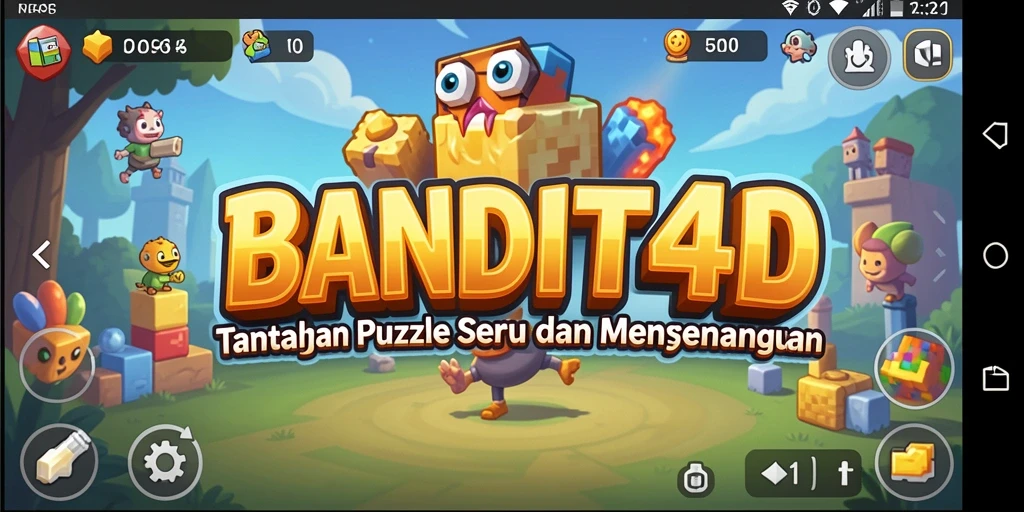Tampilan gameplay BANDIT4D yang menarik dan menantang teka-teki.