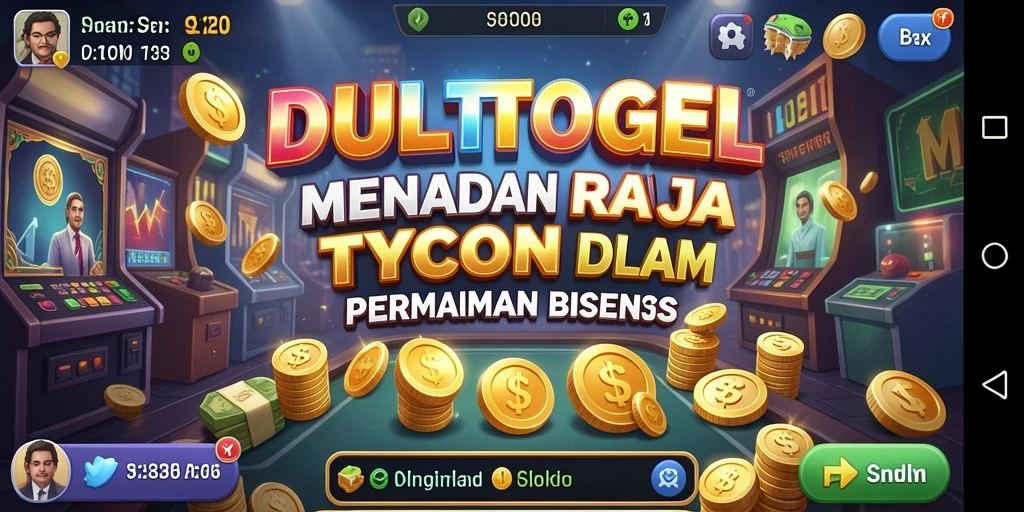 Screenshot gameplay DULTOGEL yang menunjukkan manajemen bisnis yang mendebarkan.