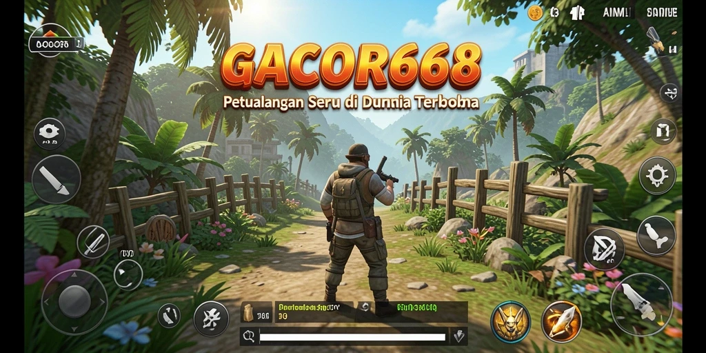 Tangkapan layar gameplay GACOR668 di dunia terbuka yang menakjubkan.