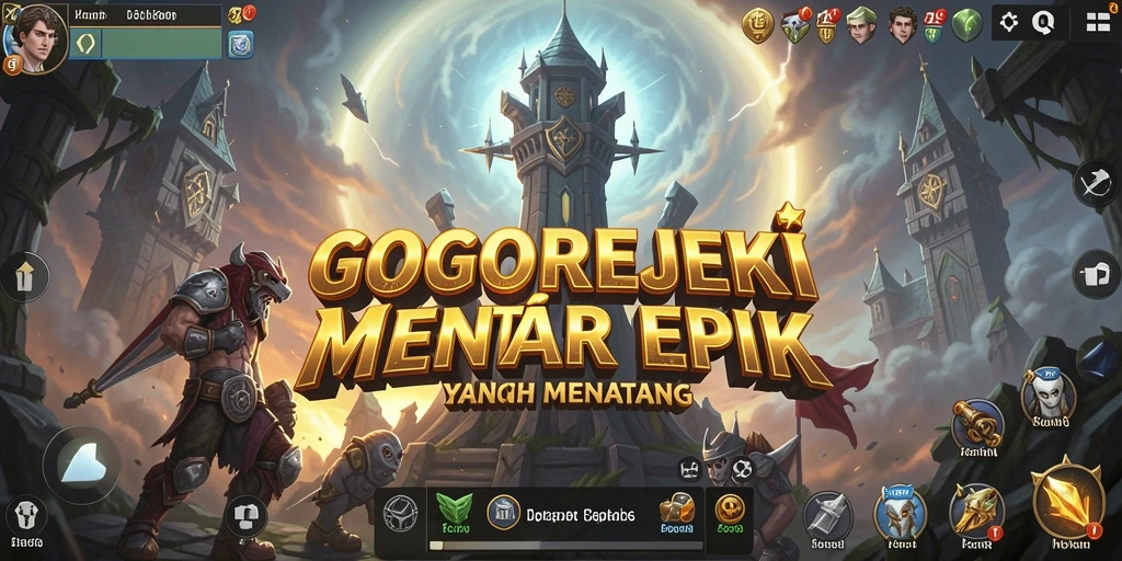 Screenshot GOGOREJEKI menampilkan aksi menara pertahanan yang mendebarkan.