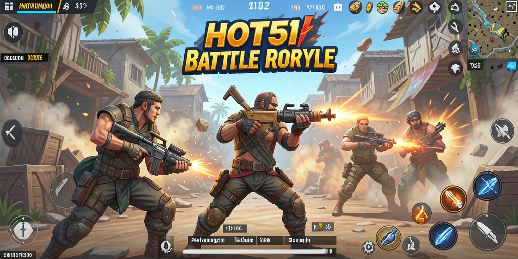 Gameplay seru HOT51 dalam pertempuran Battle Royale.