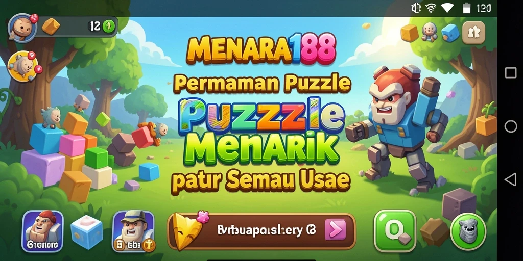 Screenshot gameplay MENARA188 menunjukkan tantangan Puzzle yang menarik.