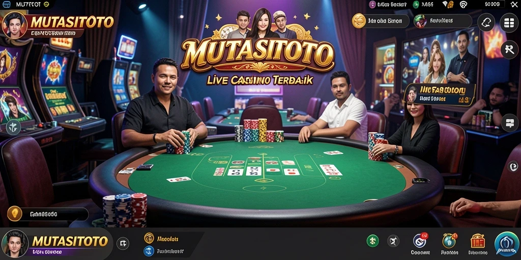 Tampilan gameplay Live Casino yang menarik di MUTASITOTO.