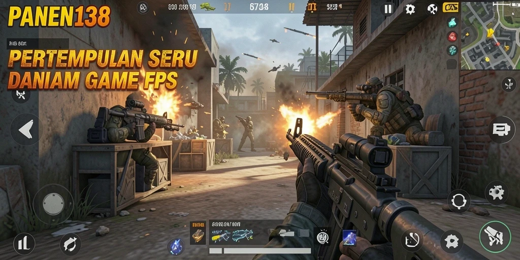 Screenshot dari gameplay PANEN138 menunjukkan aksi menembak yang mendebarkan.