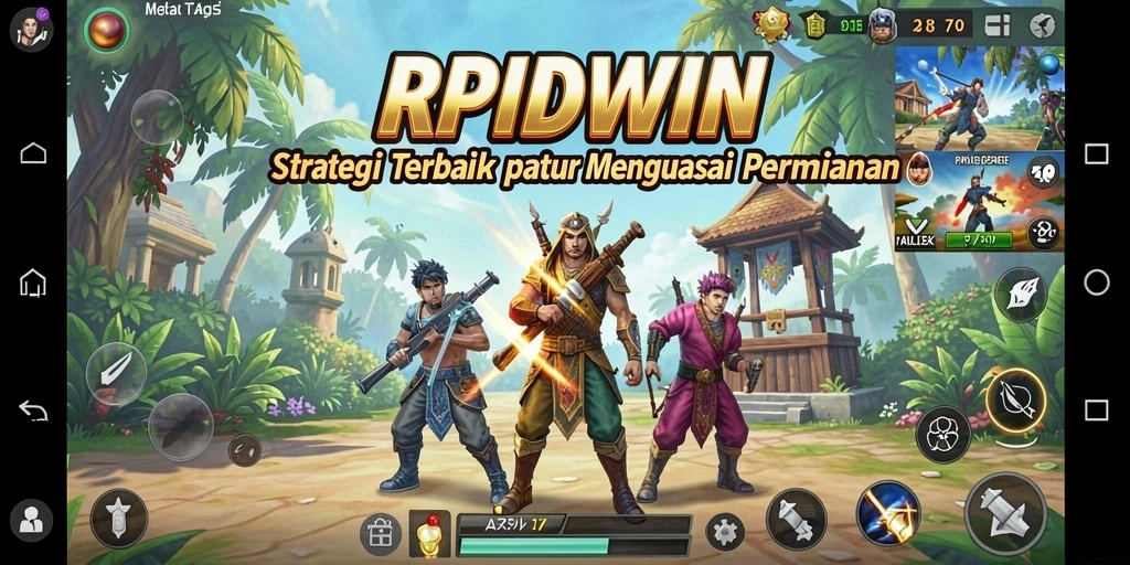 Tampilan gameplay RPIDWIN dengan aksi strategis yang menarik.
