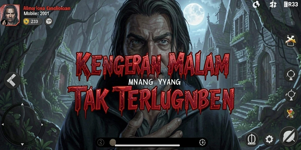 Tampilan screenshot gameplay yang penuh kengerian di RR33.