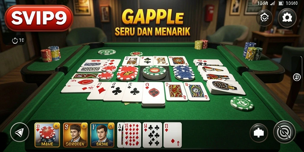 Tampilan gameplay Gaple yang seru dan interaktif.