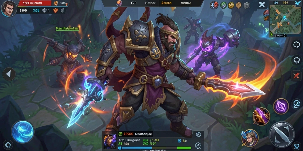 Screenshot gameplay Y89 menampilkan aksi pertarungan yang mendebarkan dan karakter yang menawan.