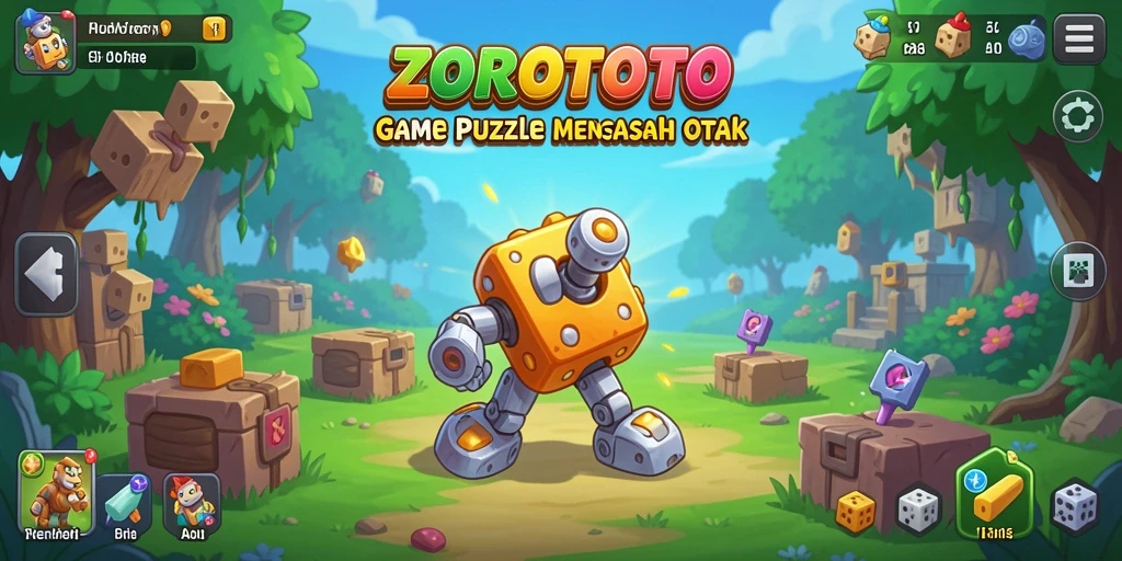 Tampilan gameplay ZOROTOTO yang seru dan menantang di setiap level.