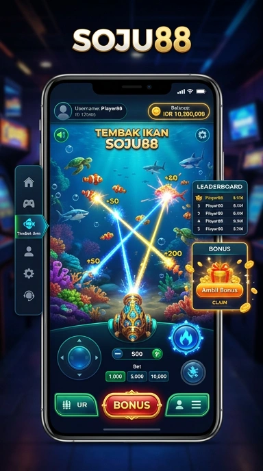 Tampilan antarmuka soju88 yang modern dan intuitif.